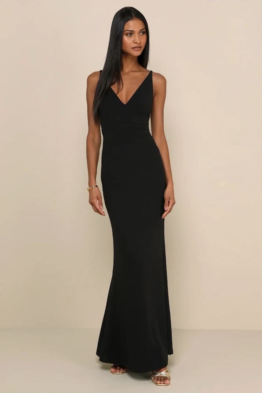 NWT Lulu’s Melora Black Sleeveless Maxi Dress size Medium